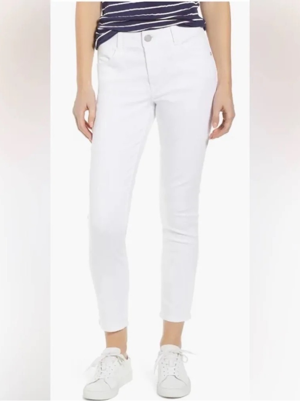 Wit & Wisdom "Ab"solution Ankle Skimmer Jeans White Jeans